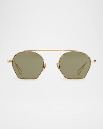 Ahlem Chaillot Metal & Nylon Round Sunglasses