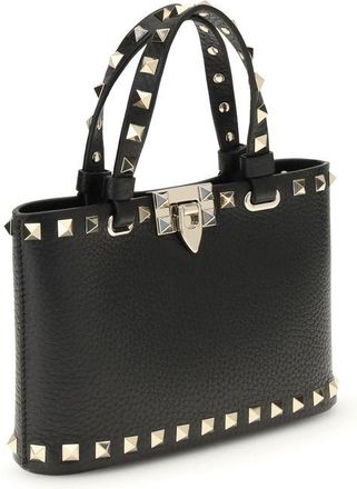 Valentino Garavani Womens Top Handle Bag Black Calf Leather Bos