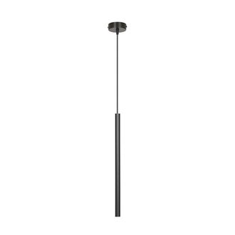 Wonderlamp L&aacute;mpara colgante con pantalla cil&iacute;ndrica de metal negro &oslash;3cm
