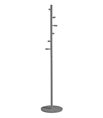 HERDASA Perchero Moderno Mod. 401 Herrajes Cromo Satinado Lacado Gris, 185 Cm(alto)35 Cm(ancho)35 Cm(largo)