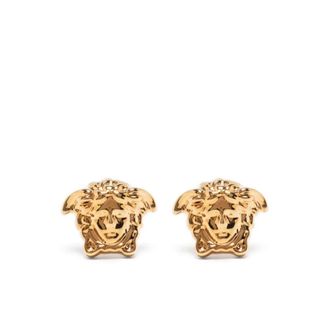 Versace Gouden Metalen Oorbellen - Dames - Oorbellen - Geel - ONE Size - Accessoires