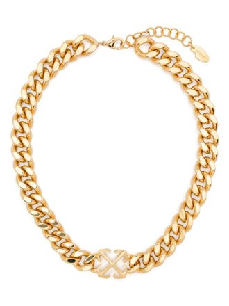 Off-white COLLANA A CATENA CON MOTIVO ARROW - Oro
