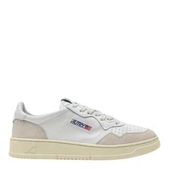 Autry Medalist Low - Heren - Sneakers - Wit - 46 EU - Katoen - Schoenen