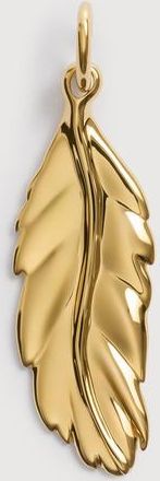 Monica Vinader Gold Feather Pendant