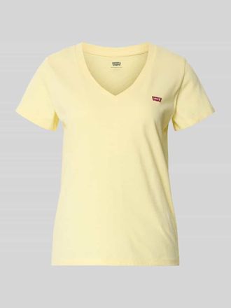 Levi's Slim Fit T-Shirt aus reiner Baumwolle in Pastellgelb, Gr&ouml;&szlig;e XS