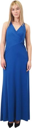 Ralph Lauren Holidab Lange Jurk - Dames - Maxi kleedjes - Blauw - 2XS - Kleedjes
