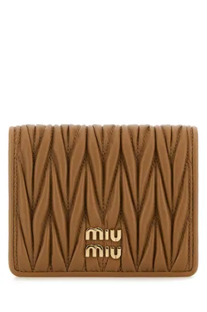 Miu Miu Camel Leather Wallet