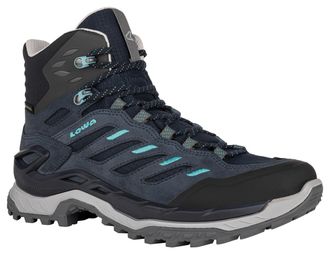 Lowa Wanderschuh LOWA INNOVO GORE-TEX MID WS, Damen, Gr. 37,5, blau (navy, arktis), Leder, Textil, Schuhe Wanderschuh, wasserdicht