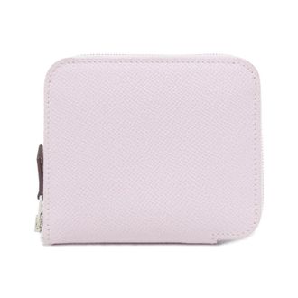 Herm&egrave;s Silkin Cassis Epsom Leather Silk Wallet (Bi-Fold) (Pre-Owned)