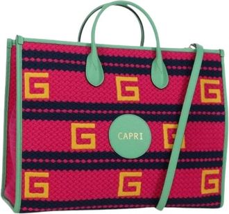 Gucci Pre-owned Vintage Tote Bag - Dames - Vintage Shopper - Veelkleurig - ONE Size - Leer - Vintage