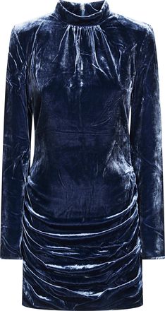 Rotate Silk Velvet Ls Mini Dress