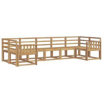 vidaXL Conjunto De Sof&aacute;s De Exterior 7 Pcs Blanco Vidaxl
