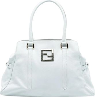 Fendi Pre-owned Leren Handtas - Dames - Vintage Shopper - Wit - ONE Size - Leer - Vintage
