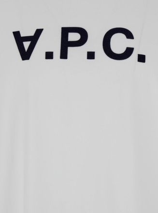 A.P.C. Mens T-Shirt Oversized White Biological Cotton T-Shirts And Polos