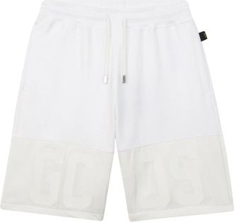 GCDS Logo Band Shorts - Heren - Korte Broeken - Wit - XL - Katoen - Korte Broeken