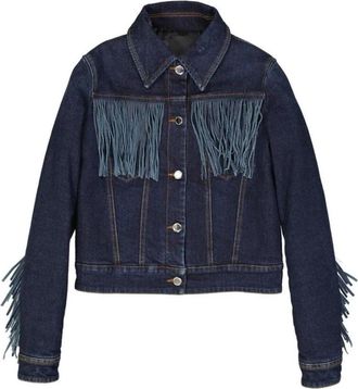 Frankie Morello Katoenen Denim Jack - Dames - Spijkerjassen - Blauw - XS - Katoen - Jassen