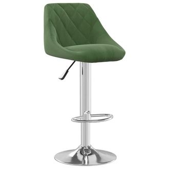 vidaXL Taburete De Cocina De Terciopelo Verde Oscuro Vidaxl