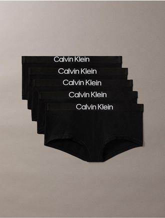 Calvin Klein Womens Extra Soft Cotton Stretch 5-Pack Boyshort - Multi - XL