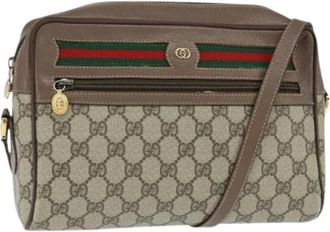Gucci Pre-owned Cross Body Bags, female, Beige, Size: ONE SIZE Pre-owned Vintage Plastic Cross Body Bag