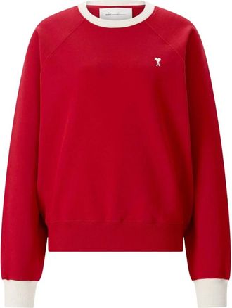 Ami Hoodies & sweatvesten, Heren, Rood, S, Katoen, De Coeur Sweatshirt
