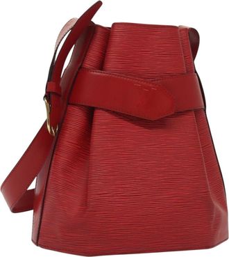 Louis Vuitton Vintage Sac Depaule Epi Leather Red Leather Handbag (Pre-Owned)