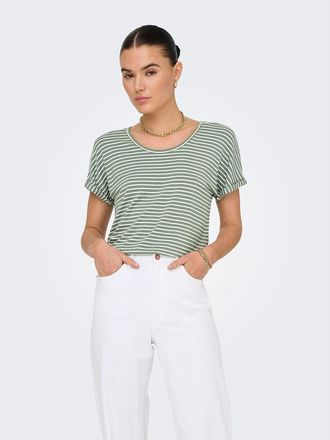 Jacqueline de Yong T-shirt met korte mouwen en ronde hals