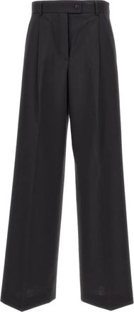Sportmax Sportmax, Wide Trousers, female, Black, Size: XS Vela Wide Trousers
