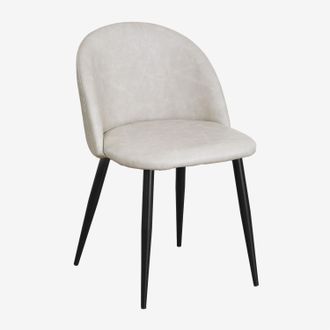 Sklum Pack De 2 Sillas De Comedor Tapizadas Y En Acero Kana Sklum