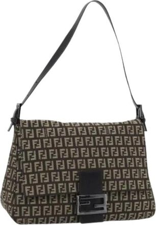 Fendi Borsa a spalla Zucchino Pre-owned - - Pre-owned - Donna - Beige - ONE SIZE