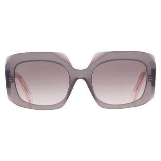 Prada Grey Gradient Pink Square Ladies Sunglasses PR B23S 20F70S 54