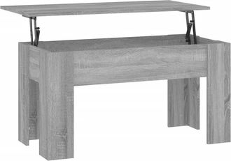 vidaXL Mesa De Centro Madera De Ingenier&iacute;a Gris Sonoma 101x49x52 Cm Vidaxl