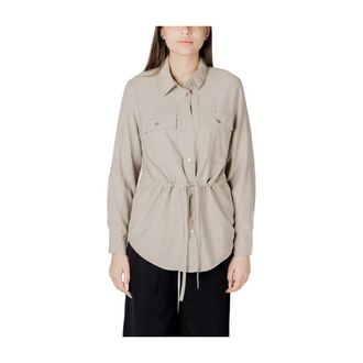 Only Shirts, female, Beige, Size: XL Viscose Blouse