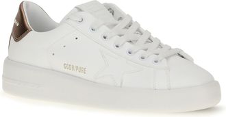 Golden Goose Womens Pure Star Sneakers White-Bronze White/bronze