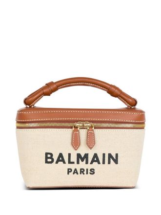 Balmain Beige B-Army Canvas Crossbody Bag