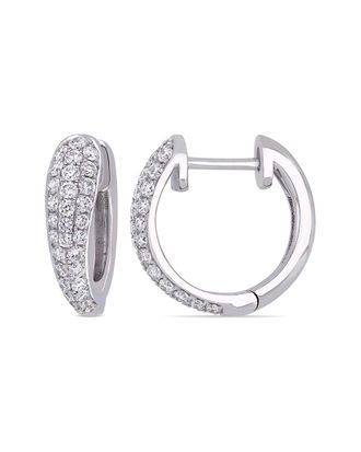 Rina Limor 14K 0.50 ct. tw. Diamond Triple Row Clip-On Hoops