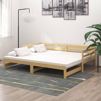 Les Tendances Les Tendances - Sof&aacute; Cama Extra&iacute;ble Madera Maciza De Pino 2x(90x200) Cm Vidaxl