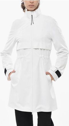 Woolrich Nylon Stretch Coat PEQUEA With Contrasting Logo Patch size Xl