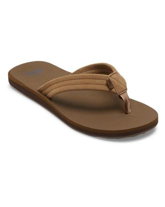 Quiksilver Sandale QUIKSILVER Carver Suede Core, Damen, Gr. 10 (43), beige (tan 1), Obermaterial:Obermaterial: Leder / Aussensohle: Synthetischer Gummi;, Schuhe 
