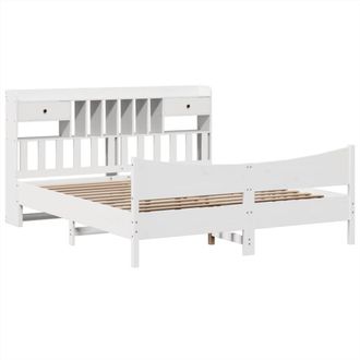 Berkfield Home Durable Bed Frame without Mattress White 180x200 cm Super King So