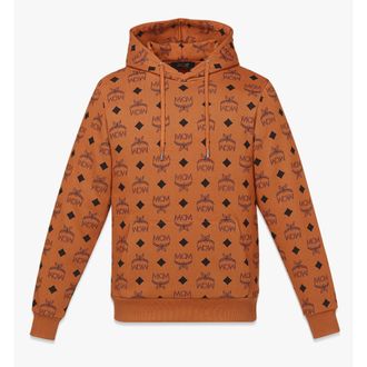 MCM Maxi Monogram Print Hoodie In Organic Cotton