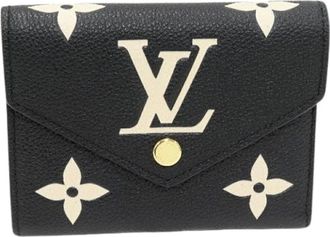 Louis Vuitton Pre-owned Wallets, female, Black, Size: ONE SIZE Pre-owned Canvas Wallet