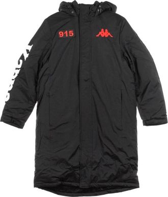 Kappa Stijlvolle Lange Jas - Heren - Parka Jassen - Zwart - XL - Polyester - Jassen