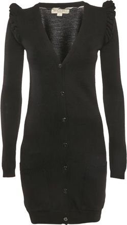 Burberry Abito con ruches - Nero