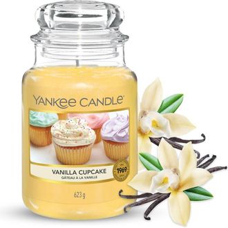 Yankee Candle Company Candela profumata in giara grande Cupcake alla vaniglia Durata Fino a 150 Ore Regali perfetti per la festa della mamma per le donne
