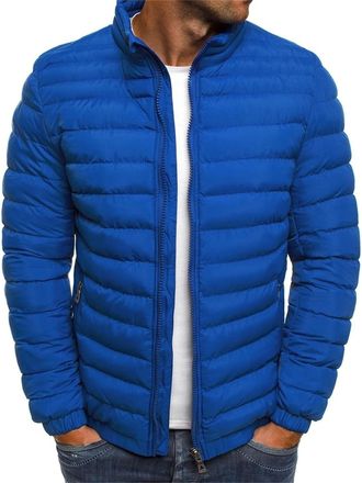 Generic Mens Down Jackets Full Zip Hooded Fleece Coat Winter Warm Quilted Jacket with Pocket Mens Coats Puffer Men Hoodie Black Padded Outwear Parkas Fashion 