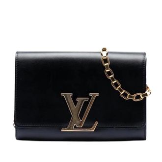 Louis Vuitton Pre-owned Louise Chain GM - Dames - Vintage Schoudertas - Zwart - ONE Size - Leer - Vintage