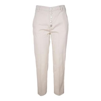 Dondup Dames, Broeken, Beige, Maat: W29 Katoen