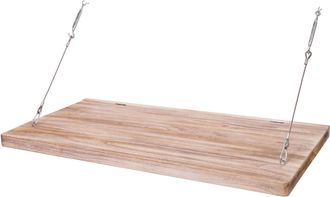 Hhg [nunca Usado] Mesa Mural Hhg-304, Mesa Mural Plegable Mesa Mural Con Pizarra, Plegable Madera Maciza, 120x60cm