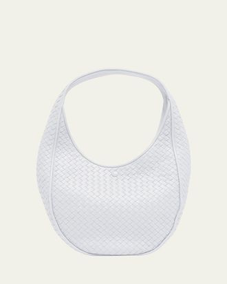 Bottega Veneta Ovetto Oval Leather Shoulder Bag