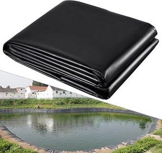 OEM Revestimiento De Hdpe Para Estanques - Membrana Impermeable - Construcci&oacute;n De Estanques - Alta Resistencia A La Tracci&oacute;n - 4 X 5 M - Negro